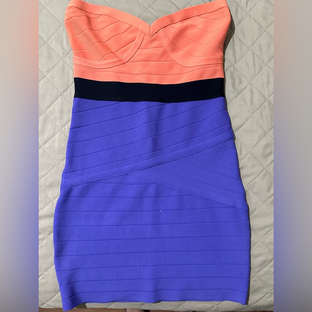 bebe strapless 3 tone color